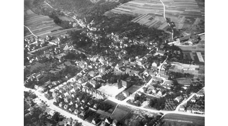 Aufnahme von Oberesslingen, Anfang 20. Jahrhundert