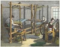Weberwerkstatt nach den "30 Werkstätten der Handwerker" aus dem Verlag J. F. Schreiber