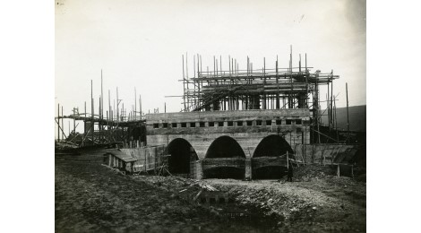 Bau der Stautstufe Oberesslingen 1928, Landesamt für Denkmalpflege im Regierungspräsidium Stuttgart