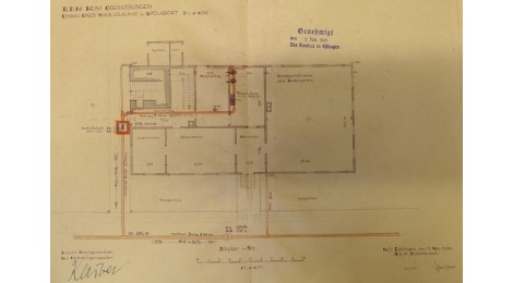 Grundriss für Umbauplanung, 1939