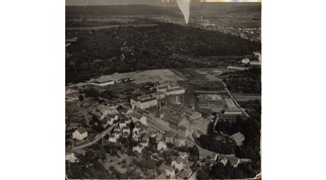 Luftbild von Oberesslingen, Sammlung Eva Ruof