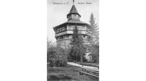 Der Dicke Turm mit seiner heutigen Haube,  Anfang des 20. Jahrhunderts.